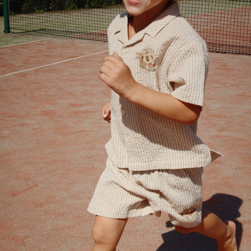 Konges Sloejd- Shorts, Elliot Stripe Blue- Swanky Boutique Malta