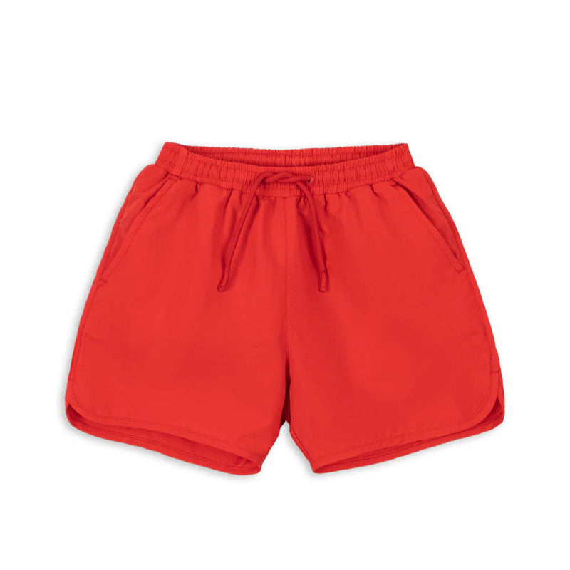 Konges Sloejd Swim Shorts Mitch Fiery Red - Swsanky Boutique Malta 