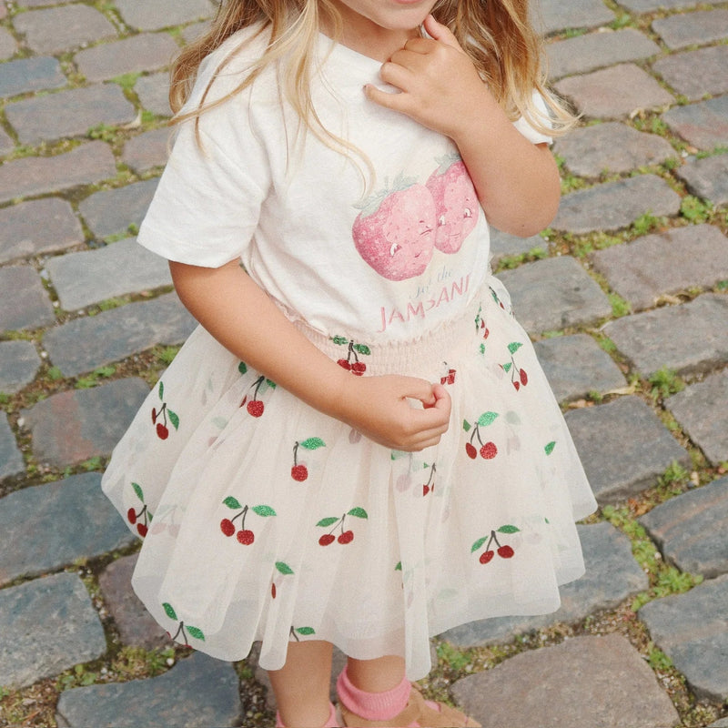 Konges Sloejd- Tullie Skirt- Ma Grande Cerise Glitter- Swanky Boutique Malta