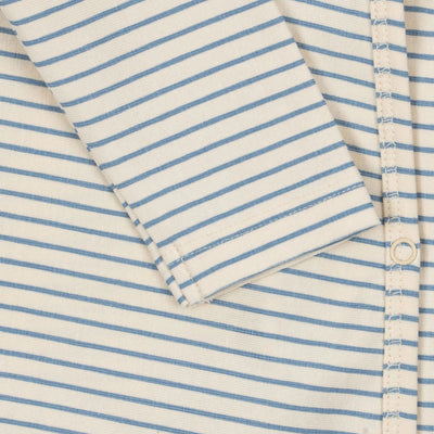 Konges Slojd-BASIC NEWBORN ONESIE Stripe Blue-Swanky Boutique Malta 