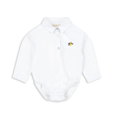 Konges Slojd - Baby Shirt, Long Sleeved - Optic White - Swanky Boutique Malta 