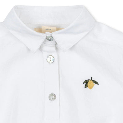 Konges Slojd - Baby Shirt, Long Sleeved - Optic White - Swanky Boutique Malta 