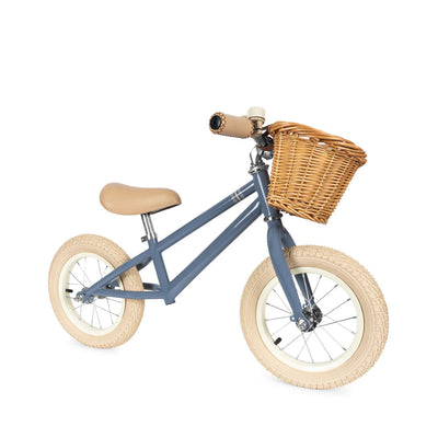 Konges Slojd-Balance Bicycle - Blue Stripe-Swanky Boutique Malta 