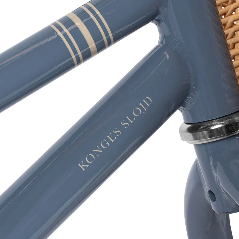 Konges Slojd-Balance Bicycle - Blue Stripe-Swanky Boutique Malta 