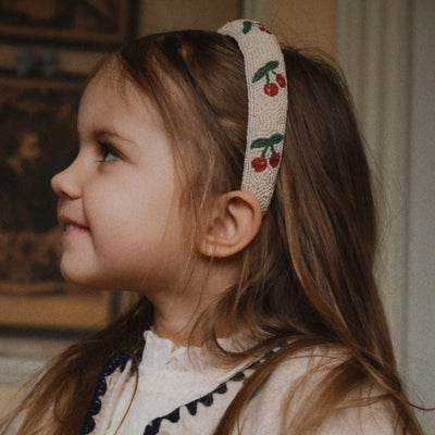 Konges Slojd - Beaded Hairband - Cherry - Swanky Boutique Malta 