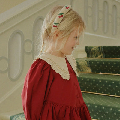 Konges Slojd - Beaded Hairband - Cherry - Swanky Boutique Malta 