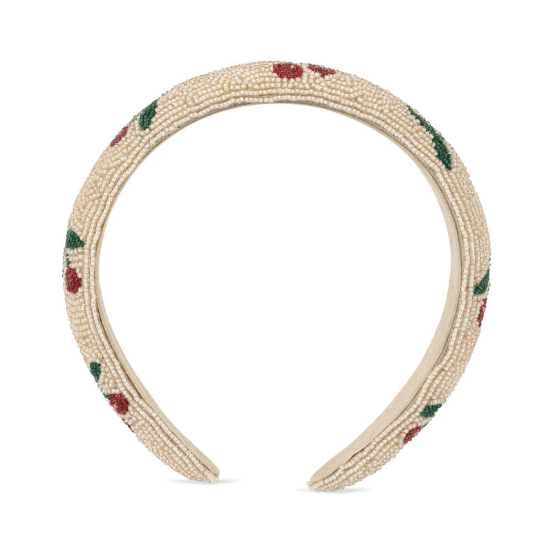 Konges Slojd - Beaded Hairband - Cherry - Swanky Boutique Malta 