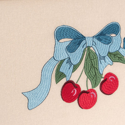 Konges Slojd - Small, Storage Basket- Cherry Bow - Swanky Boutique Malta 