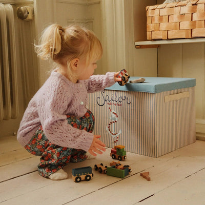 Konges Slojd - Big Storage Basket- Sailor - Swanky Boutique Malta 