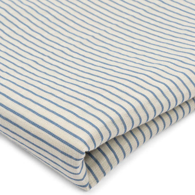 Konges Slojd-Big, Muslin Swaddle - Stripe Blue-Swanky Boutique Malta 