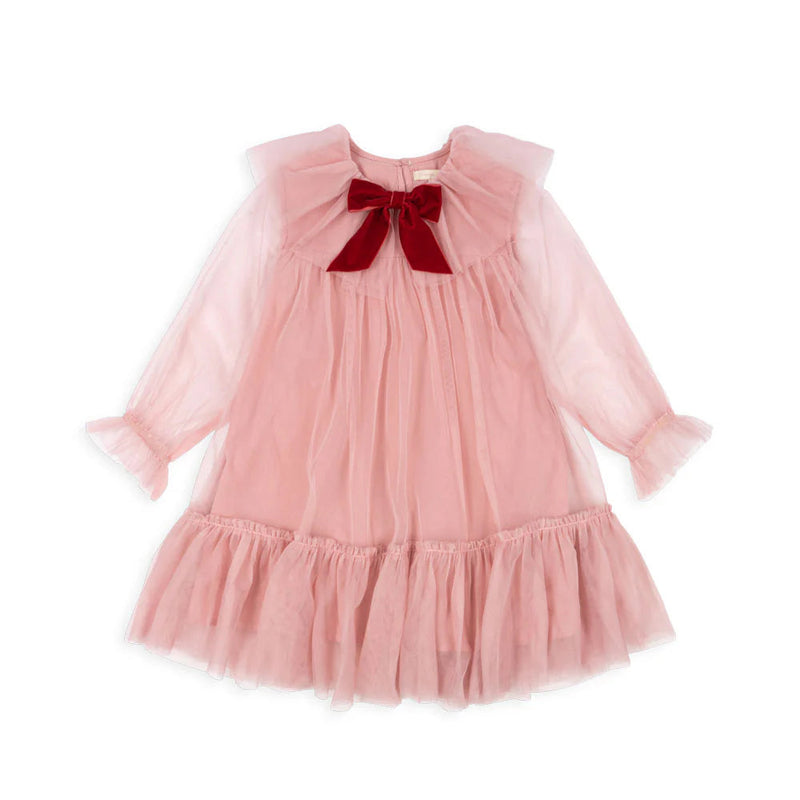 Konges Slojd - Bow Dress - Mellow Rose - Swanky Boutique Malta 