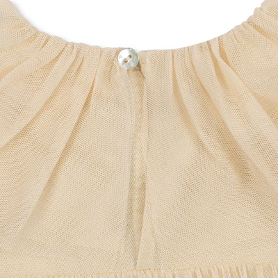 Konges Slojd - Bow Dress - Parchment - Swanky Boutique Malta 