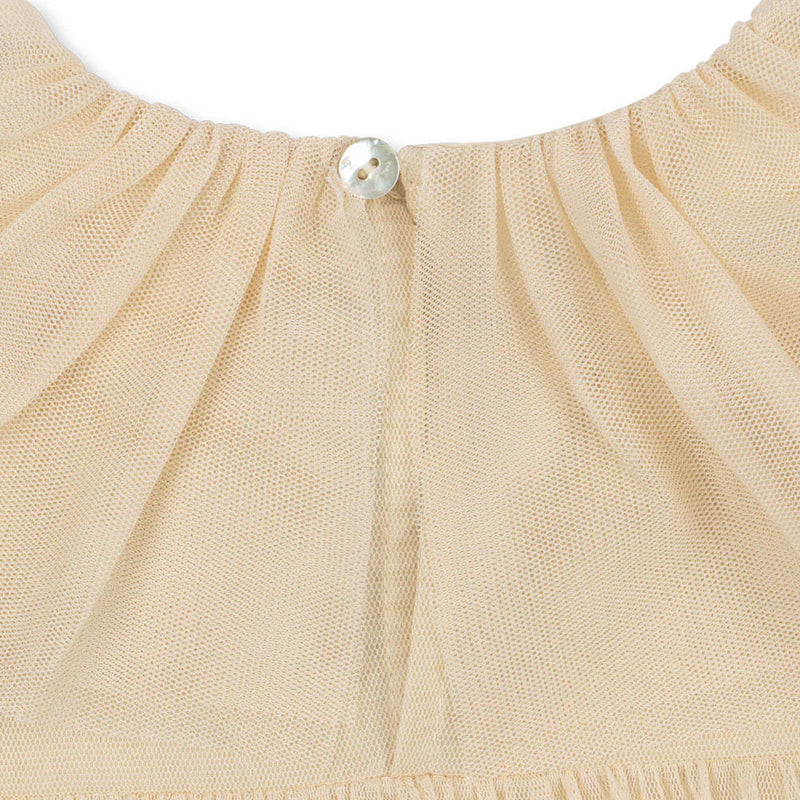 Konges Slojd - Bow Dress - Parchment - Swanky Boutique Malta 