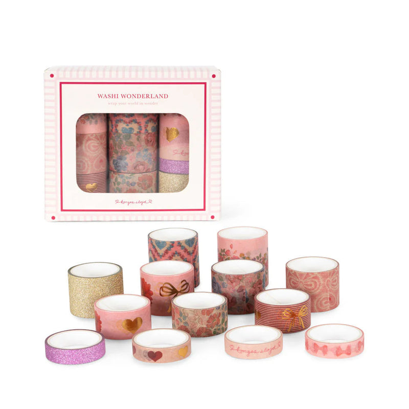 Konges Slojd-Colorful Tape Rolls - Washi Wonderland, Multi-Swanky Boutqiue Malta 