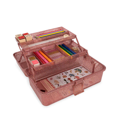 Konges Slojd-Creative Art Caddy - Glitter Rose-Swanky Boutique Malta