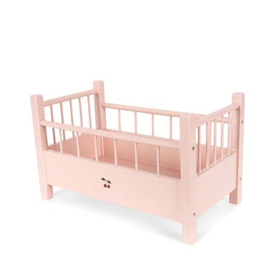 Konges Slojd-Doll Bed, Wooden - Pink-Swanky Boutique Malta 