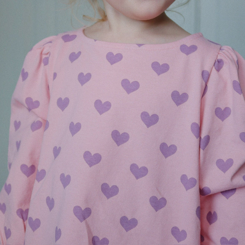 Konges Slojd-Drey Blouse- Hortensia Coeur-Swanky Boutique Malta 