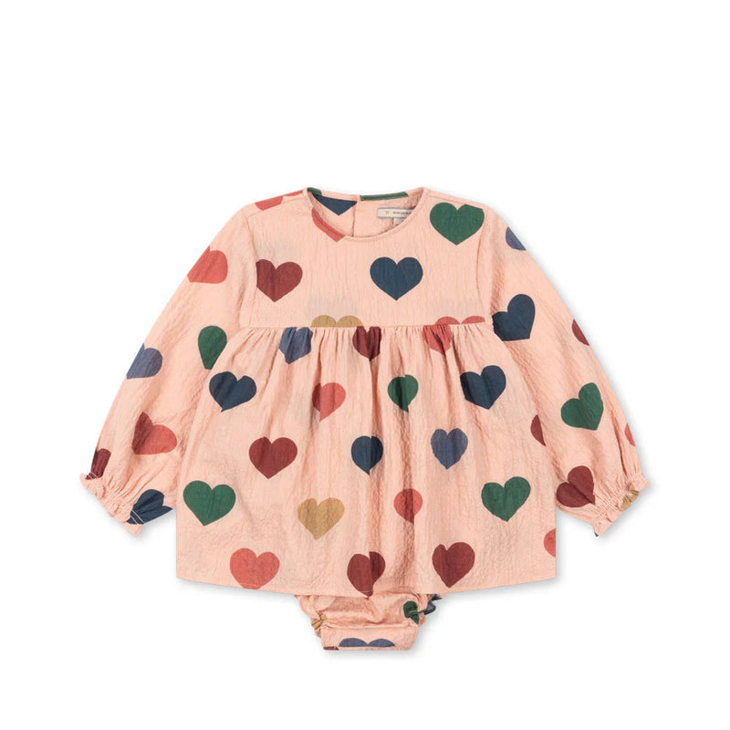 Konges Slojd-Elin Romper - Coeur Rose Colore-Swanky Boutique Malta 