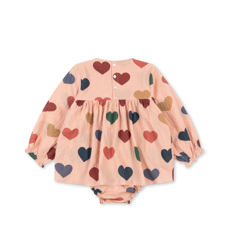 Konges Slojd-Elin Romper - Coeur Rose Colore-Swanky Boutique Malta 