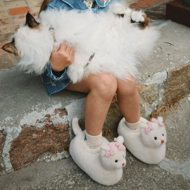 Konges Slojd - Footies, Kitty - Off White - Swanky Boutique Malta 