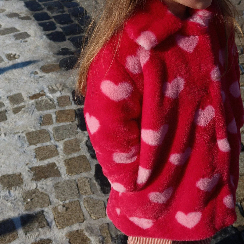 Konges Slojd - Fuzzie Coat - Amour Jazzy - Swanky Boutique Malta 