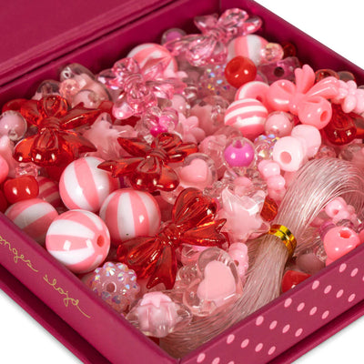 Konges Slojd-Jewellery Making Kit - Box of Pearls Pink-Swanky Boutique Malta 