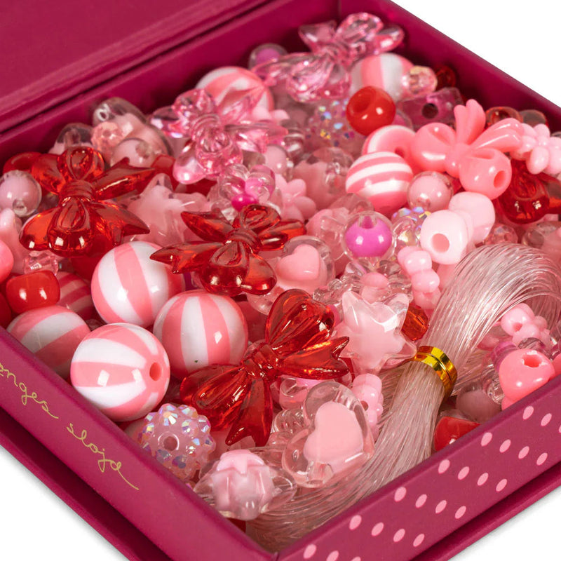Konges Slojd-Jewellery Making Kit - Box of Pearls Pink-Swanky Boutique Malta 