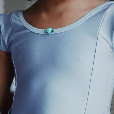Konges Slojd-Mousse Puff Dress - Zen Blue-Swanky Boutique Malta 