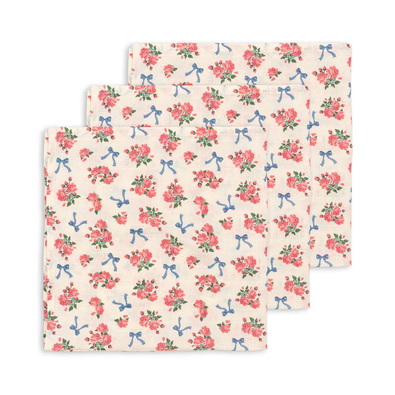 Konges Slojd-Muslin Cloths, 3-Pack - Bella Rosita-Swanky Boutique Malta 