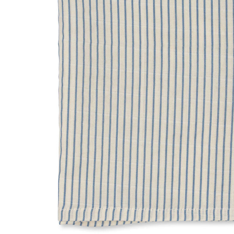 Konges Slojd-Muslin Cloths, 3-Pack - Stripe Blue-Swanky Boutique Malta 