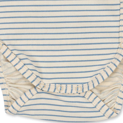 Konges Slojd-Newborn Body Suit - Stripe Blue-Swanky Boutique Malta 