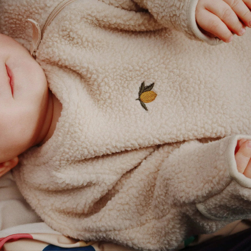 Konges Slojd-Newborn Safa Onesie- Oxford Tan-Swanky Boutique Malta