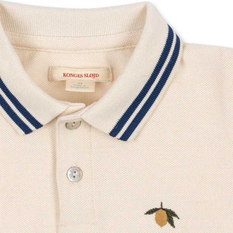 Konges Slojd-Polo Shirt Long, Florian- Antique White-Swanky Boutique Malta 