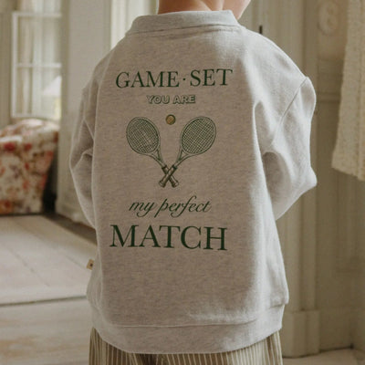 Konges Slojd-Polo Shirt Long, Spotty - Off White Melange-Swanky Boutique Malta 