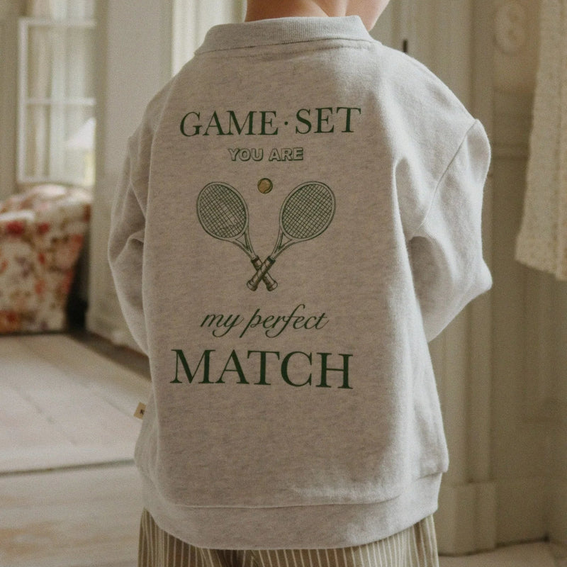Konges Slojd-Polo Shirt Long, Spotty - Off White Melange-Swanky Boutique Malta 