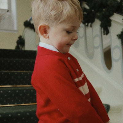 Konges Slojd - Polo Shirt, Long Sleeved - Basi Red - Swanky Boutique Malta 