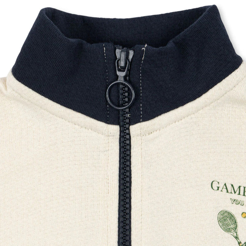 Konges Slojd-Sweatshirt Half Zip - Total Eclipse-Swanky Boutique Malta 