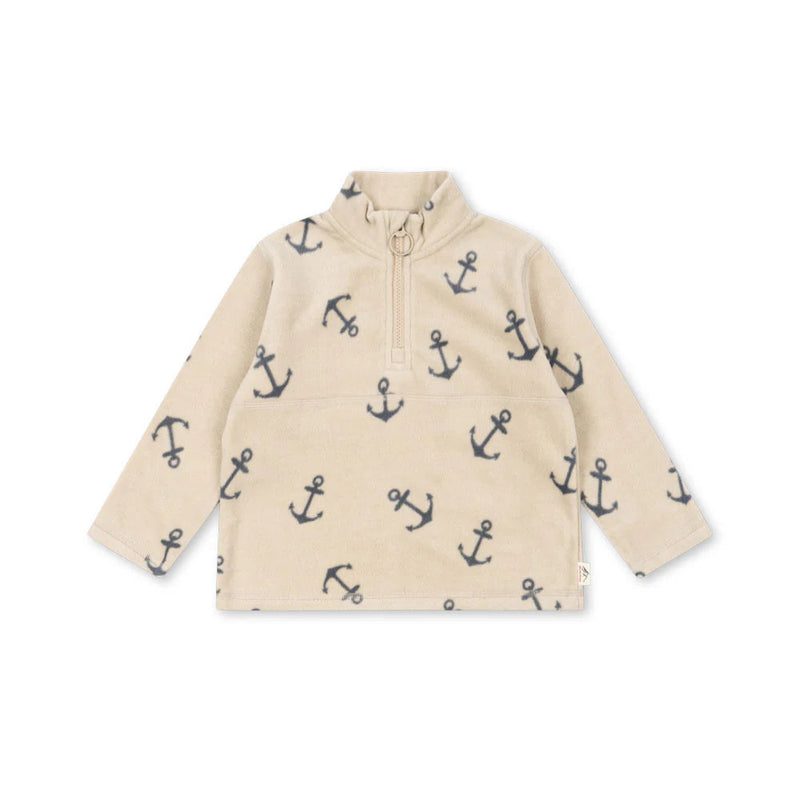 Konges Slojd-Sweatshirt Half Zip, Tavi Fleece - Ancher-Swanky Boutique Malta 