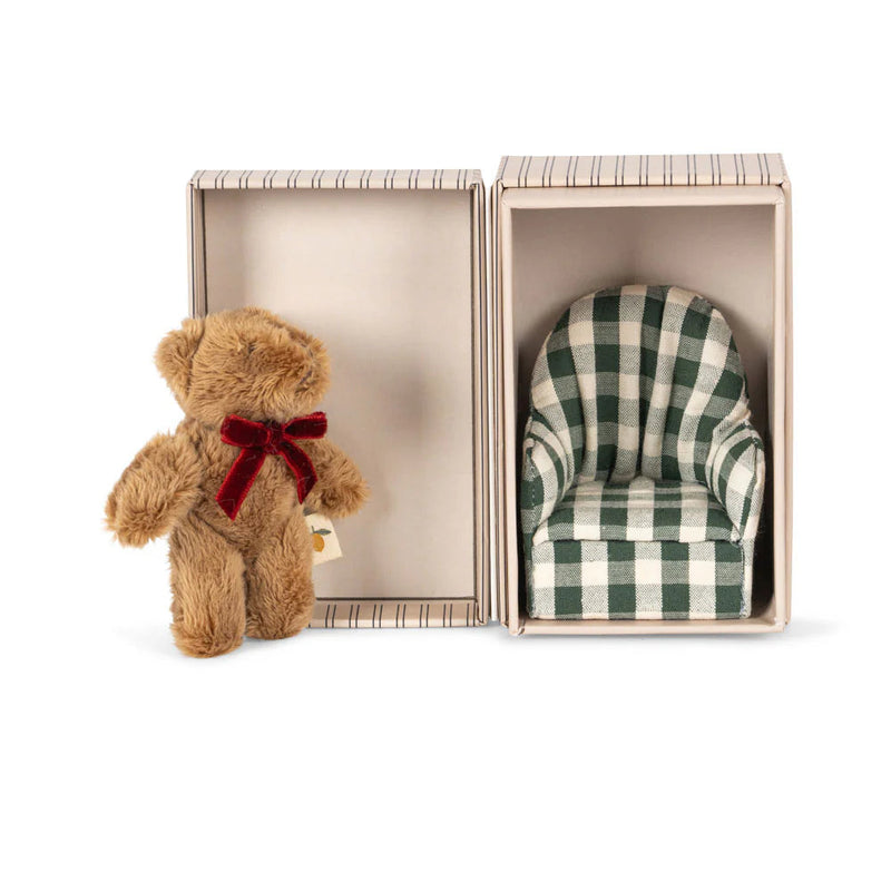Konges Slojd - Tiny Teddy Kalle - Green Check - Swanky Boutique Malta 