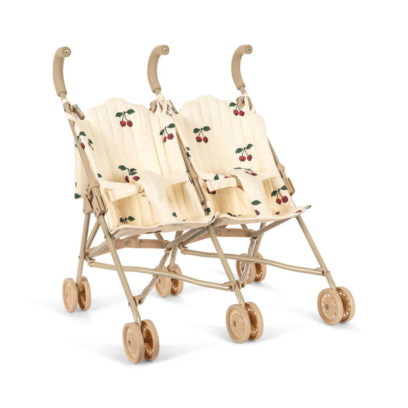 Konges Slojd - Twin, Doll Stroller, Foldable - Ma Grande Cerise - Swanky Boutique Malta 