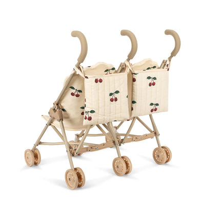 Konges Slojd - Twin, Doll Stroller, Foldable - Ma Grande Cerise - Swanky Boutique Malta 