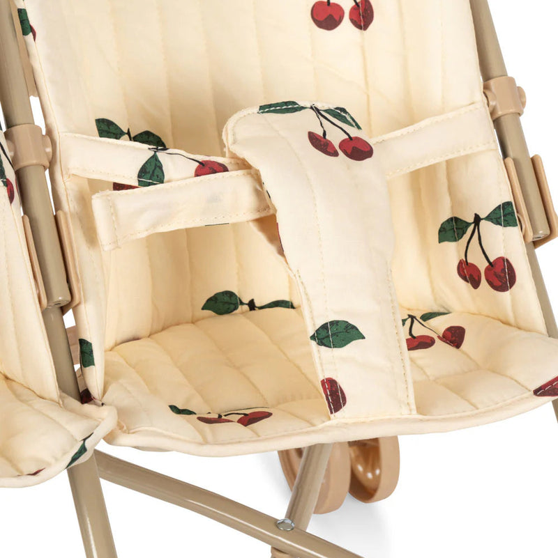 Konges Slojd - Twin, Doll Stroller, Foldable - Ma Grande Cerise - Swanky Boutique Malta 