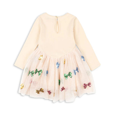 Konges Slojd-Yvonne Ballerina Dress - Bow Colore-Swanky Boutique Malta