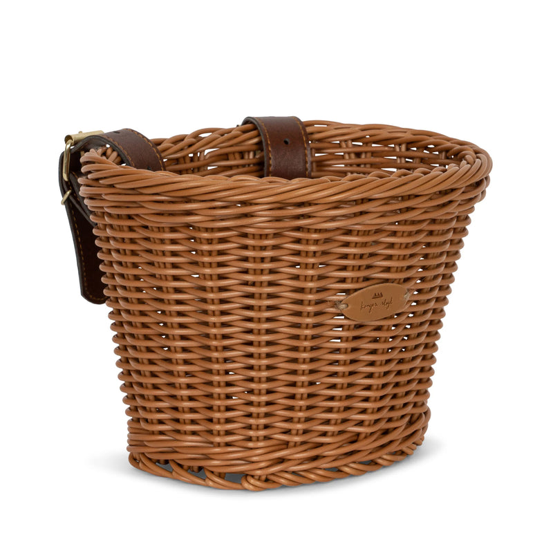 Konges Sloejd Bicycle Basket Brown - Swanky Boutique Malta 