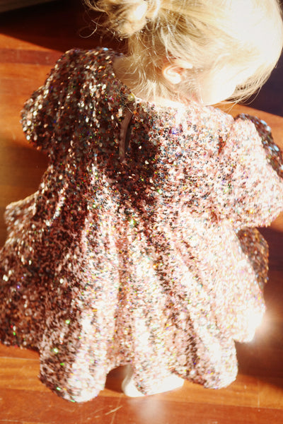 Konges Sloejd - Lila Sequins Dress Grey Rosa - Swanky Boutique