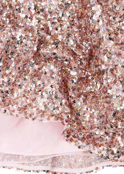 Konges Sloejd - Lila Sequins Dress Grey Rosa - Swanky Boutique