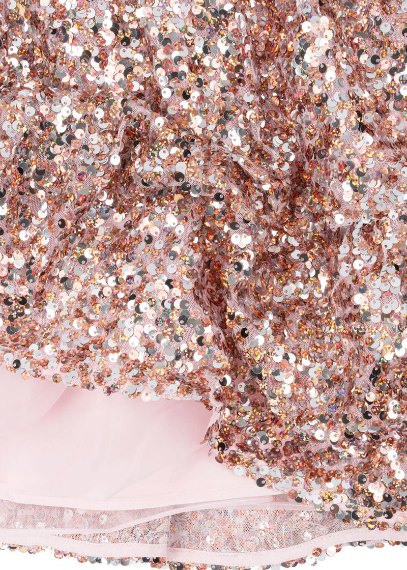 Konges Sloejd - Lila Sequins Dress Grey Rosa - Swanky Boutique