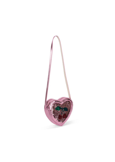 Konges Sloejd - TUT HEART SEQUIN BAG - ROSE - Swanky Boutique 