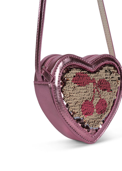 Konges Sloejd - TUT HEART SEQUIN BAG - ROSE - Swanky Boutique 