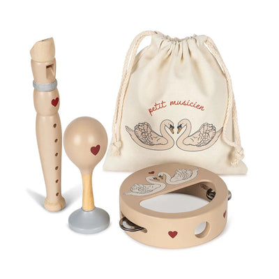 Konges Sloejd - wooden music set swan - Swanky Boutique